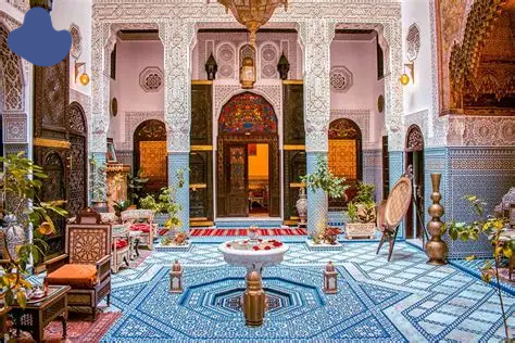 morocco-riad-accommodation-marrakech-courtyard Morocco riad accommodation Marrakech featuring a traditional courtyard