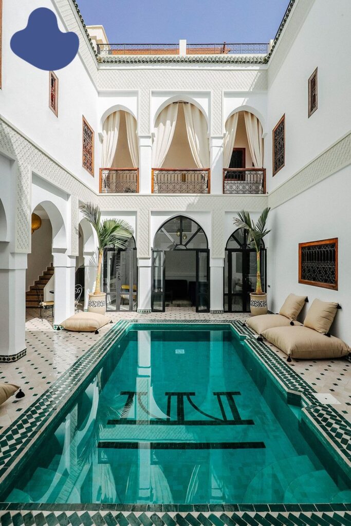 Morocco riad accommodation Marrakech traditional dining experience