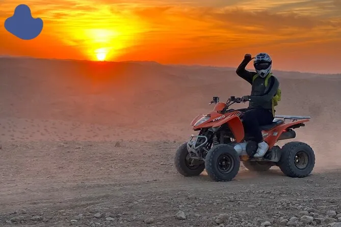 Quad Biking Agafay Desert Marrakech combined with a camel ride