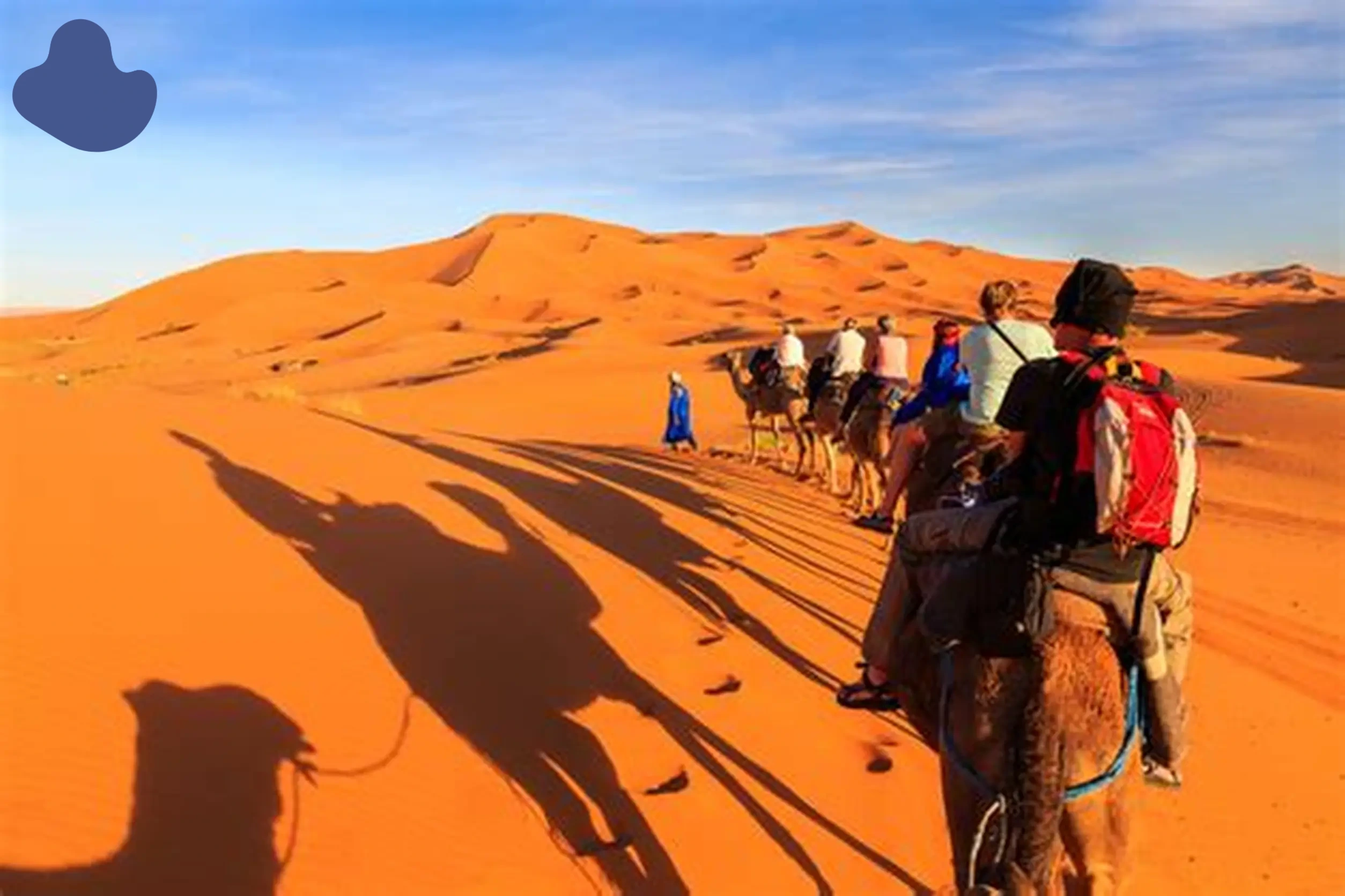 Trekking with nomads in Morocco through the Sahara Desert dunes